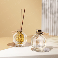 Bouteille vide de diffuseur à bâtonnets 150 ml en verre transparent, pot d'aromathérapie, contenant d'huile essentielle pour parfum d'intérieur, vente en gros