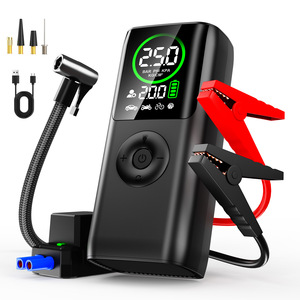 Démarreur de <span class=keywords><strong>batterie</strong></span> de <span class=keywords><strong>voiture</strong></span> 2-en-1 6000mAh/10000mAh avec pompe à air portable et lumière LED pour les urgences automobiles - Product Image 1