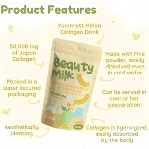 Lait de Beauté Premium en Stock, Boisson en Poudre L-Glutathion pour une Peau Éclatante, Dose Quotidienne, 10 Sachets/Sachet, Origine CN/GUA, Durée de Conservation 24 Mois - Product Image 2
