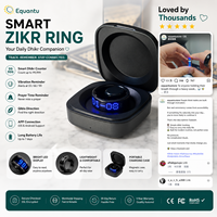 ITasbeeh Salam Smart Qibla Tasbeeh Counter Ring SQ666 avec contrôle par application et réveil pour les musulmans