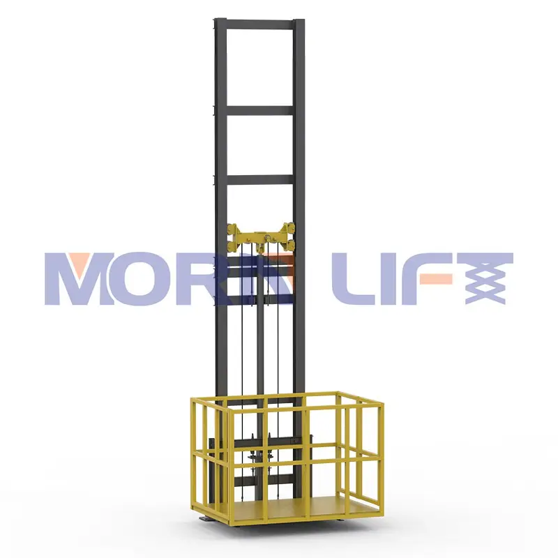 Morgen Industriële Verticale Magazijn Wandmontage Cargo Lift Lift Elektrische Hydraulische Goederen Lift Prijs