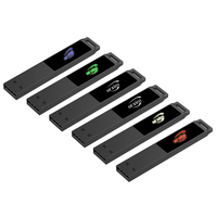USB 128 Flash Drive USB, Kustom Logo Led menyala USB 4GB 8GB 16GB 32GB 64GB 2.0 GB memori U Stick USB