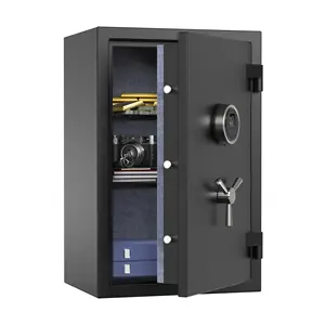 Customizable Large Fireproof Safe With Fingerprint Sensor Biometric Home Safe 2.12 Cubic Feet