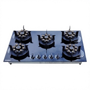Estufa de Gas de 5 Quemadores con Cubierta de Vidrio Templado - Product Image 1