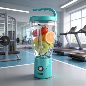 Mixeur portable robuste rechargeable USB avec batterie, mode turbo, sans BPA, 6 lames, 1000 ml, anti-fuite, pour smoothies, idéal pour la voiture - Product Image 4