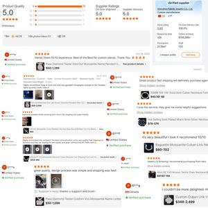 สร้อยเงิน VVS <span class=keywords><strong>Moissanite</strong></span> สี925ขนาด2มม. 3มม. 4มม. 5มม. ทองคำขาวผู้หญิงผู้ชายของขวัญเครื่องประดับดีสร้อยคอเพชรสำหรับห้องปฏิบัติการ - Product Image 6