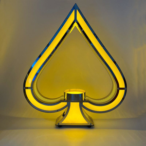 Bar hộp đêm thép không gỉ ACE của spades VIP chai dịch vụ glorifier LED hiển thị chai đứng LED Whisky chai thuyết trình - Product Image 3