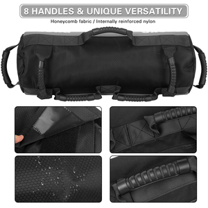 Bolsa de Poder MKAS para Gimnasio, de Alta Calidad, con Tejido de Panal de Abeja de Nailon, con 8 Asas, para Entrenamiento de Fuerza, de 10-30 kg - Product Image 5