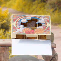 Boîte fenêtre de conception de festival de la lune personnalisée pour la pâtisserie, gâteau, biscuit, emballage en papier de qualité supérieure