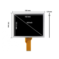 Industriequalität 8 Zoll Innolux EJ080NA-05B 800x600 SVGA 50-Pin LCD-Modul Anzeigebildschirm TFT LCD-Panel