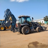 WZ30-25 Backhoe Loader Wheel Loader Kedalaman Penggalian 4.4m Bucket 1m 4WD Mesin Yuchai Pompa Changjiang Gear Garansi 1 Tahun Tinggi