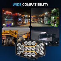 Luz de Trabajo LED de 10 Pulgadas y 19 LED, Lámpara Antiniebla Todoterreno de Alta Resistencia para Camiones Europeos Scania, Volvo, MAN, Mercedes, DAF, Iveco