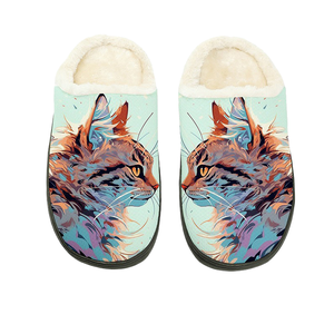 รองเท้าแตะผ้าฝ้ายแบบสั่งทำพิเศษ สั่งขั้นต่ำ 1 คู่ รองเท้าแตะแบบสวมใส่ในบ้าน สำหรับทั้งชายและหญิง  แบบหนานุ่ม  ไม่ลื่น  ให้ความอบอุ่น - Product Image 4