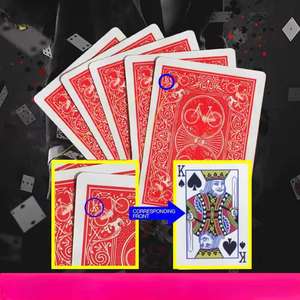 Jeu de société cartes magiques marqué décapant pont cartes à jouer <span class=keywords><strong>Poker</strong></span> tours de magie gros plan rue tour de magie enfant enfant Puzzle jouet - Product Image 2