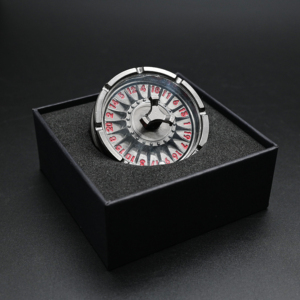 Dado D20 de metal estilo <span class=keywords><strong>casino</strong></span> con personalidad, para DND, con punto negro giratorio, con caja de papel para dados, para juegos de mesa, al por mayor - Product Image 5