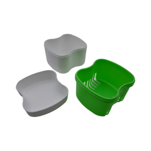 Estojo Portátil para Dentaduras em Cores Sortidas, Caixa para Dentes Falsos, Copo de Armazenamento com Cesto Filtrante - Product Image 5