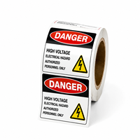Étiquettes d'avertissement de sécurité industrielles personnalisées et durables, autocollants adhésifs de contrôle qualité pour avertissements de danger et de précaution industrielles