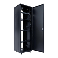 Rak Server Pintar Mobile 42u Kedalaman 800mm 15u 19u 24u 25u 32u dengan Sistem Pendingin