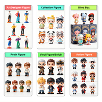 Figura de acción coleccionable de resina artificial de PVC, servicio de impresión 3D, juguete de dibujos animados personalizado, modelo no tóxico