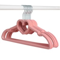 Gut Verkäuflicher Neuer Wandmontierter Kleiderbügel in Herzform, Lila Liebes-Samt-Kleiderbügel für Hemden, Anzüge, Mäntel, Jacken und Hosen