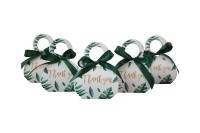 Petite boîte en papier recyclable en forme de sac à main vert pour chocolats, bonbons, emballages cadeaux pour mariages, anniversaires, baby showers et fêtes