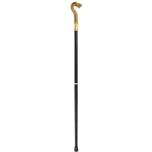 Bastones de lujo para disfrazarse de rey egipcio, bastones de apoyo negros y dorados - Product Image 1