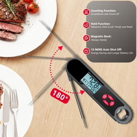 Thermomètre à viande professionnel, étanche, à lecture instantanée, numérique, pour la cuisine, le barbecue, la cuisson des aliments