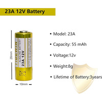 Batería Alcalina de Larga Duración y Súper Calidad Mn21 Dry Cell 27a A27 A23 23a 12v