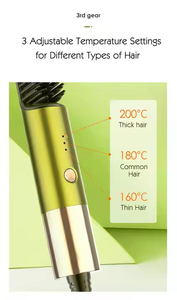 Brosse lissante ionique sans fil à chauffage rapide avec écran LED, alimentée par batterie, pour usage domestique, fer à lisser électrique pour femmes - Product Image 3