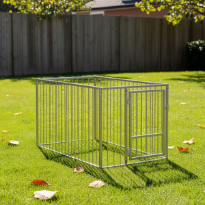 Caseta para Perros de Acero Mediana, Rectangular, Mueble Resistente para Interiores - Product Image 2