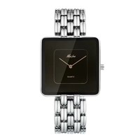 Jam Tangan Missfox 2177 Miss Fox Baru Warna Hitam Sederhana Pria Fashion Kasual Minimalis Jam Tangan Emas untuk Anak Laki-laki Pria