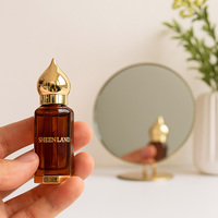 Bouteille de parfum estampée en or octogonale 3ml/6ml/12ml bouteilles en verre d'huile essentielle Attar Oud bâton compte-gouttes rechargeable