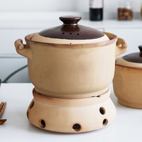 Ustensiles de cuisine de conception minimale soupe marmite cuisinière à gaz argile céramique sûre pour restaurant chinois hôtel résistance à la chaleur vaisselle