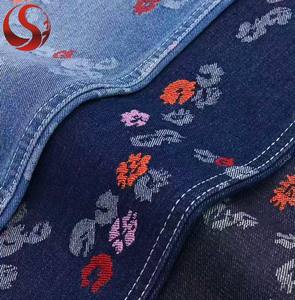 Tissu jacquard tissé à motifs floraux colorés, enduit PU, denim non extensible, 80% coton, 20% polyester, <span class=keywords><strong>largeur</strong></span> 180 cm, poids moyen - Product Image 5