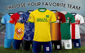 定制墨西哥足球球衣套装男士个性化姓名号码标志球迷球员制服俱乐部球队名称国家球衣100% - Product Image 6