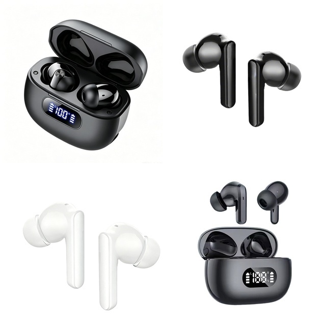 Factory Price Wireless Headphones Smart Touch Control HiFi Sound Ergonomic In-Ear Comfortable Fit for All Smartphones Sport Gym