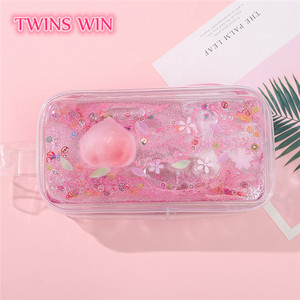 Creativo del <span class=keywords><strong>gatto</strong></span> di stampa di paillettes Sabbie Mobili a buon mercato sacchetto della penna cassa di matita del capretto per la ragazza 1342 - Product Image 4