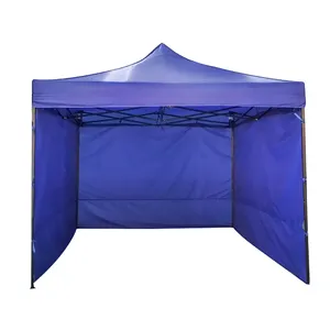 Sıcak satış katı renk açık yağmur geçirmez havalandırma çadırı üç taraflı pencere Gazebo fuar çadırı