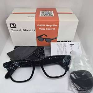 Lunettes Intelligentes HY15 avec Caméra 12 Mégapixels, Traduction IA, Enregistrement Vidéo 1080P, Stockage 32 Go et Musique Bluetooth ENC - Product Image 1