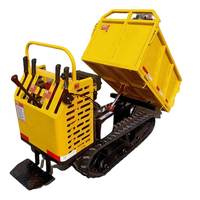 Diesel-Raupendumper Mini-Kettentransporter Hydraulischer Selbstladender Kipptransporter für Landwirtschaft und Bau