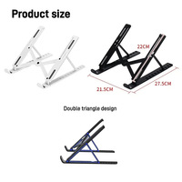 Nouveau support de bureau portable pliable pour ordinateur portable, pour toutes les tailles, hauteur réglable, plastique, universel, grossiste d'usine