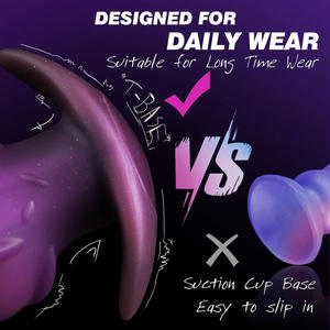 Plug anal géant Grand plug anal en silicone Fantasy Monster Dildo Wearable Prostate Plug <span class=keywords><strong>Big</strong></span> Soft Buttplug - Product Image 5