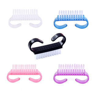 Mini brosse à ongles en acrylique avec manche en plastique, outil de nettoyage anti-poussière pour pédicure - Product Image 3