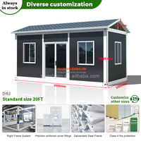 Maison conteneur modulaire préfabriquée personnalisable en structure acier respirante pour bureau, école, cuisine – 20/40FT Démontable