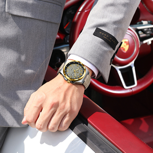 Poedagar 896 Orologio da Uomo Sportivo di Lusso Luminoso al Quarzo con Cinturino <span class=keywords><strong>in</strong></span> <span class=keywords><strong>Pelle</strong></span> Impermeabile - Product Image 6