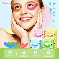 Penjualan Terlaris Solusi Mata Bengkak Bentuk Putri Duyung Label Pribadi Penghilang Kerutan Anti Penuaan Patch Mata Kolagen Emas 24K Masker Mata