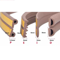 Porte en bois colorée auto-adhésif mousse Type EPDM bande d'étanchéité en caoutchouc D E I P Collision étanchéité isolation phonique Service de coupe