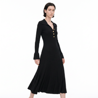 Vente en gros de vêtements pour femmes, robes en tricot tendance, robes pull, robes d'hiver pour femmes, robes élégantes à taille haute, robes à manches longues en tricot
