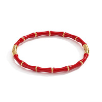 Bracelet léger et luxueux en acier inoxydable plaqué or 18 carats à motif géométrique pour femme, idéal pour les occasions festives et tendance