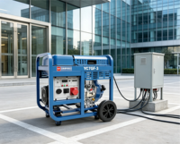 7kW Yuchai Schallgedämpfter Dieselgenerator Einphasig Dreiphasig 230V 400V Tragbar 1800 U/min Elektrostart Offener Rahmen 8kW Max Leistung